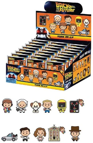 Back To The Future (40th Anniversary) - 3D Foam Bag Clip - 24pc Blind Bag PDQ