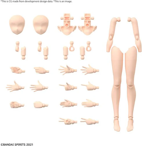 Bandai Hobby - 30 Minute Sisters - Option Body Parts: Arm & Leg Parts, Color A Model Kit