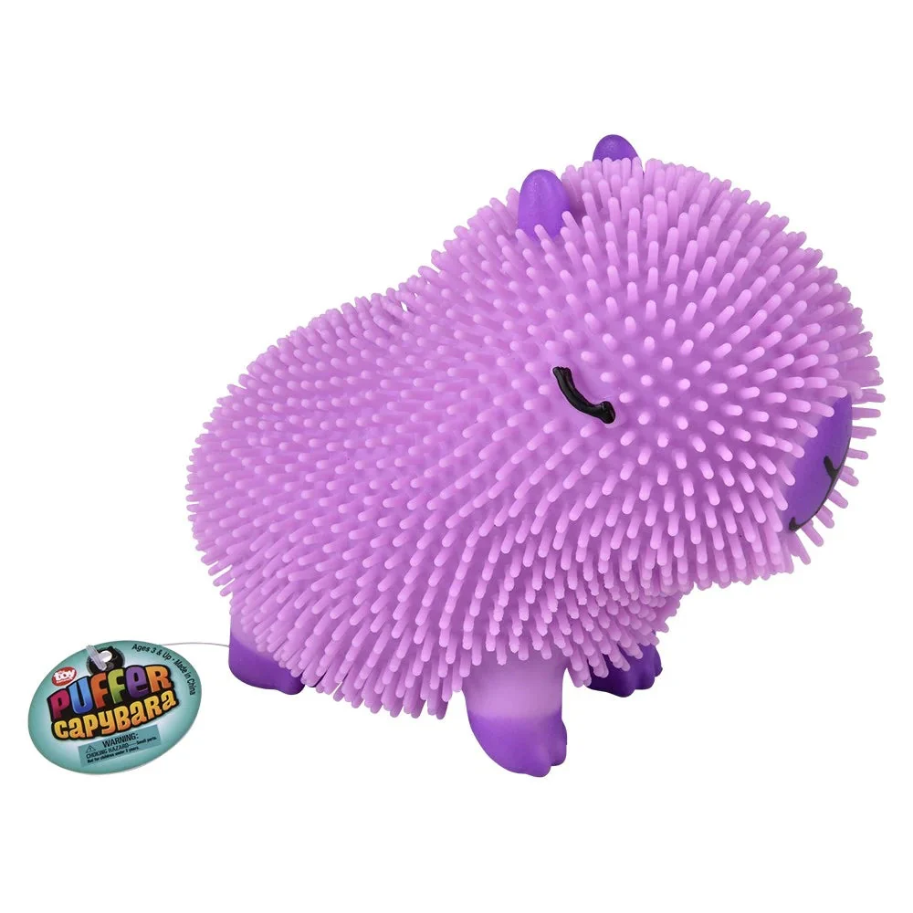 Capybara Puffer Toy 6” – Squishy Stress Relief Fidget Toy (Random Color) - Image 3
