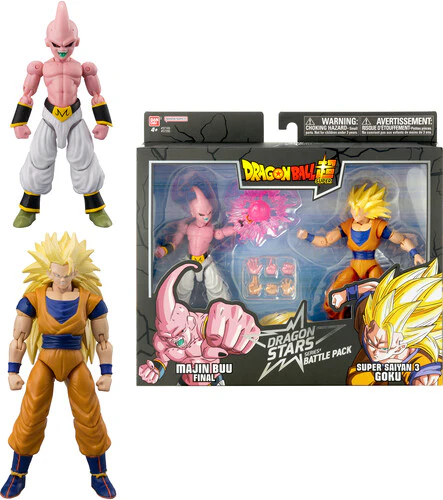 Dragon Stars Ss3 Goku Vs Buu 6in Fig Battle Pack