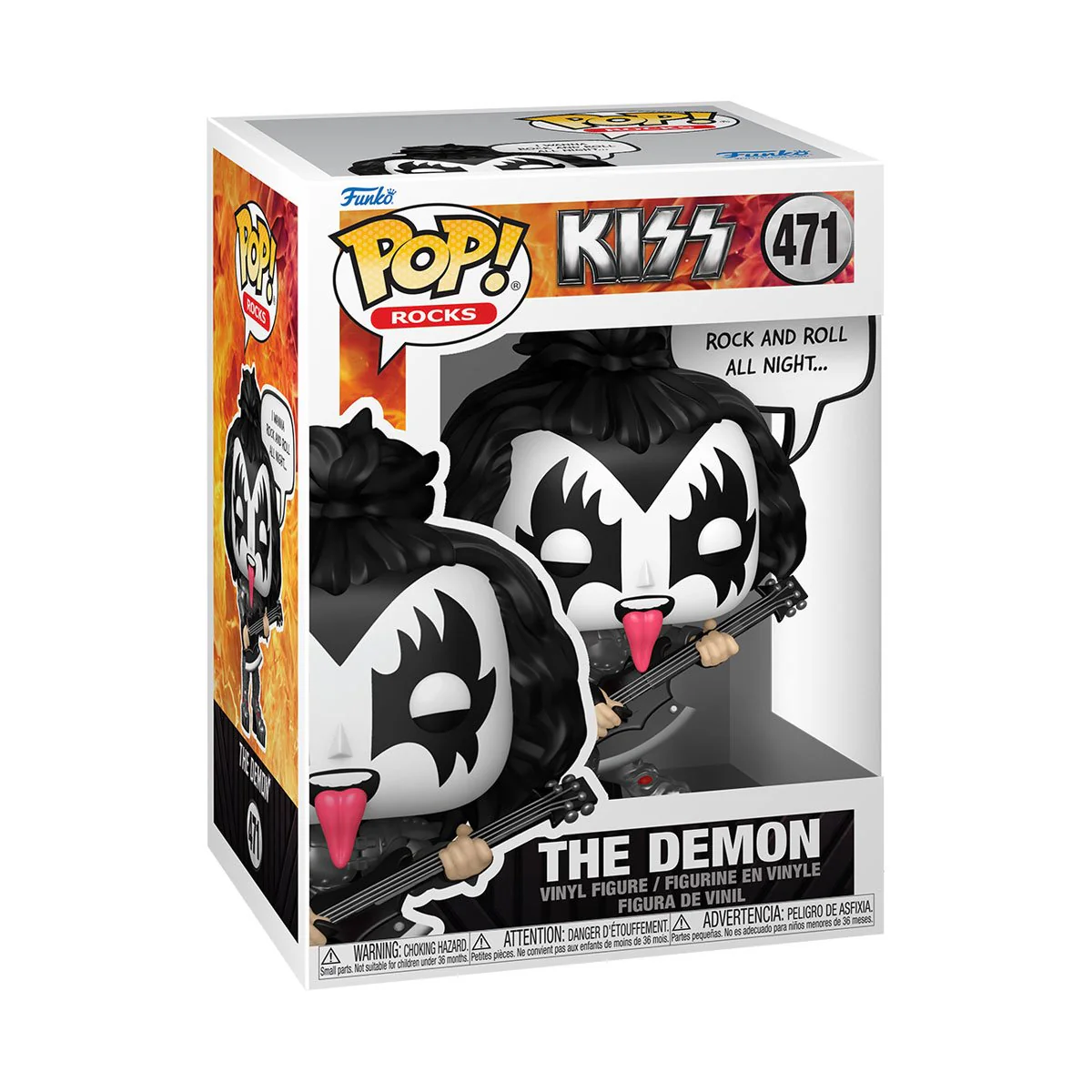 Funko Pop! Sayings: KISS - The Demon, Rock & Roll All Night - Image 2