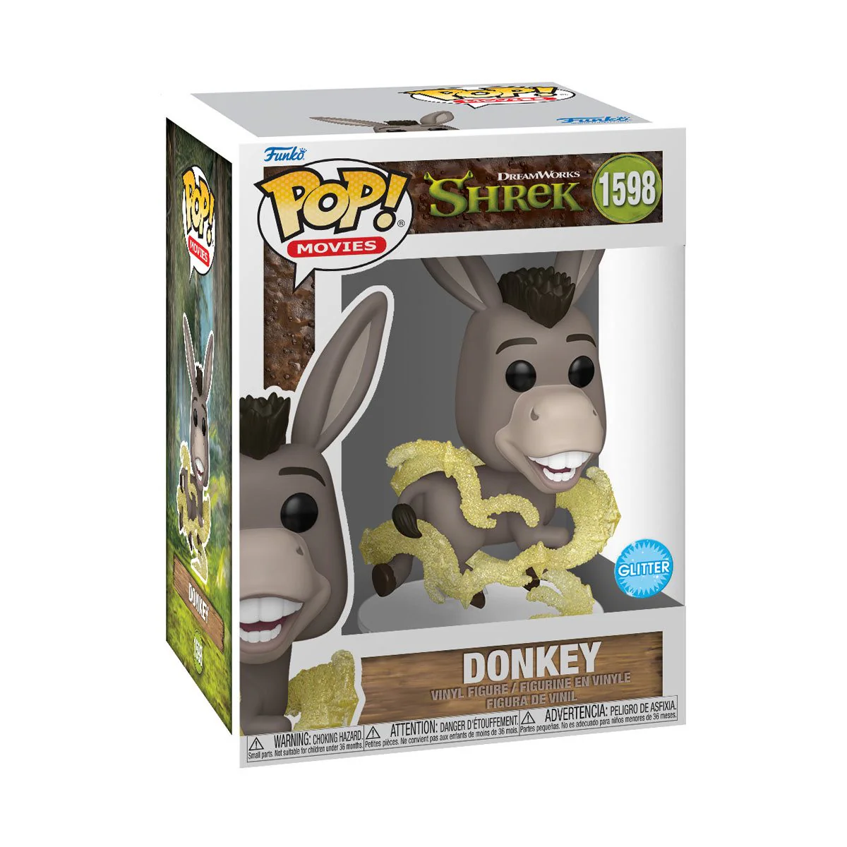 Funko Pop! Shrek DreamWorks 30th Anniversary Donkey Glitter - Image 2