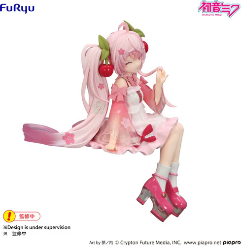 Furyu Hatsune Miku Sakura Miku 2025 Wink Noodle Stopper Figure