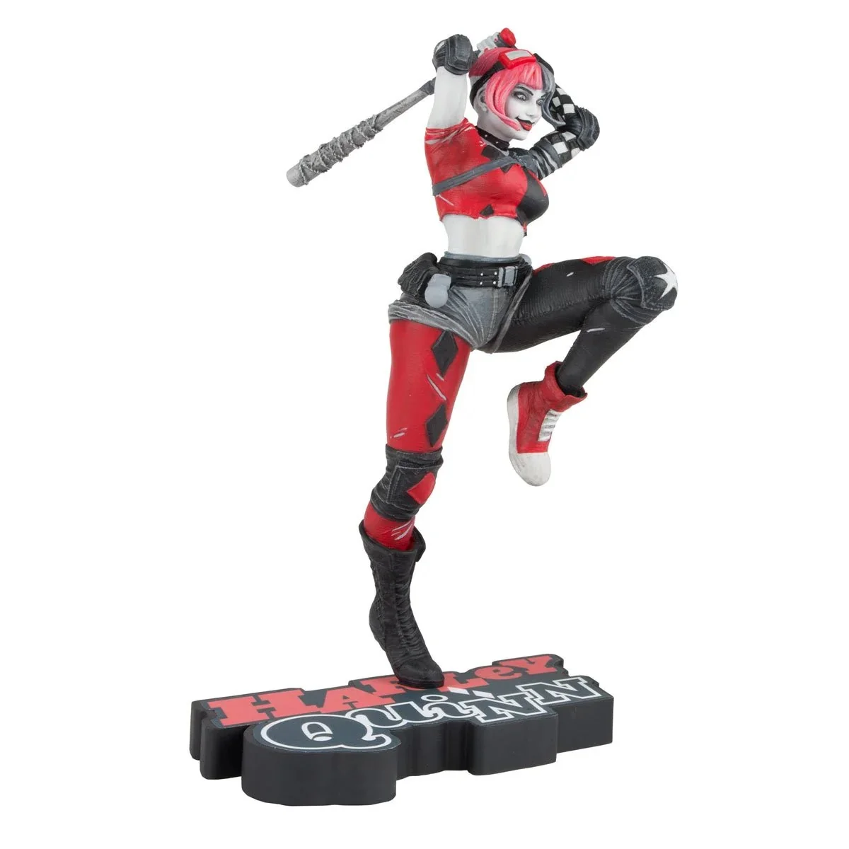 Harley Quinn Red White and Black by Derrick Chew Statue - Image 2