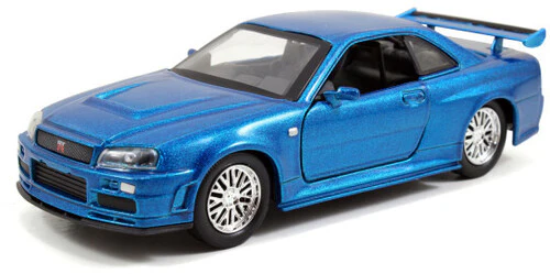 Jada Toys - 1:32 Fast & Furious - Brian's Nissan Skyline GT-R (R34) Blue