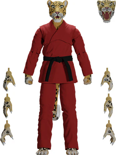 Jiu Jitsu Combat Creatures - Jairo The Jaguar Action Figure - Red Gi
