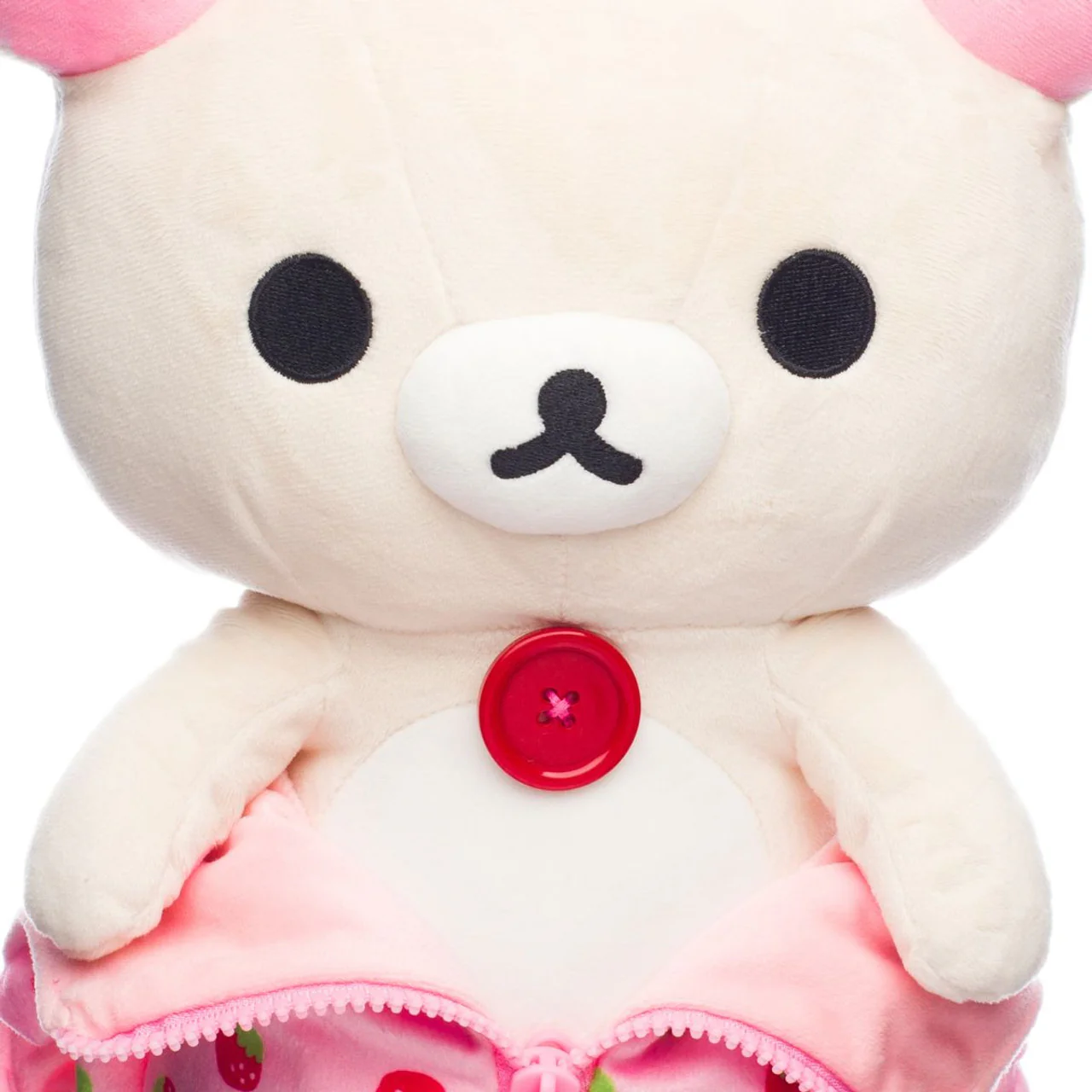 Korilakkuma San-X Original Strawberry Pattern Pink Sleeping Bag Plush - Image 3