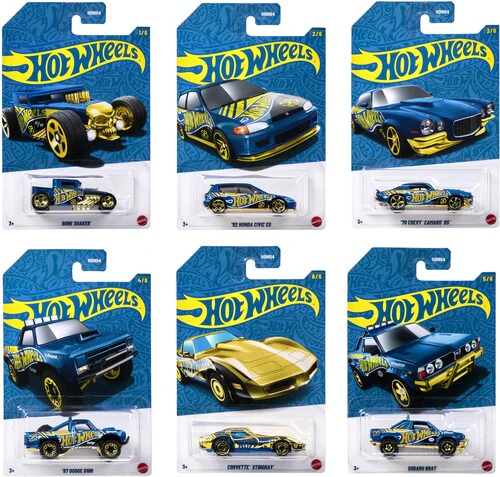 Mattel - Hot Wheels 1:64 58th Anniversary 24-Piece J Assortment