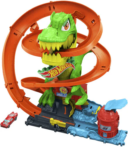 Mattel - Hot Wheels City T-Rex Blaze Battle Playset