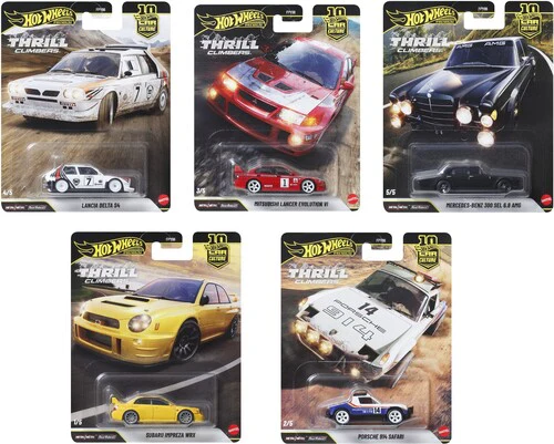 Mattel - Hot Wheels Premium 1:64 Car Culture 10-Piece Thrill Climbers Q Assortment