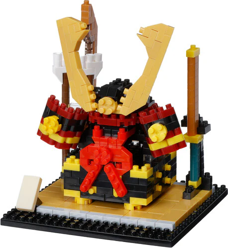 Nanoblock Sights to See Series - Samurai Helmet Ornament Artifacts (Box of 12)