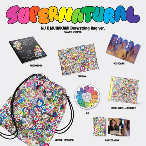 Newjeans - NewJeans 'Supernatural' NJ X MURAKAMI (Drawstring Bag ver.)