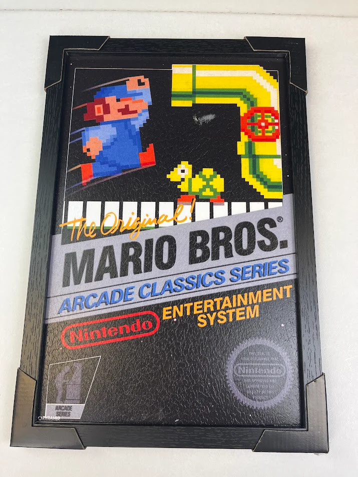 Original Mario Bros Arcade Classic Series Framed Print