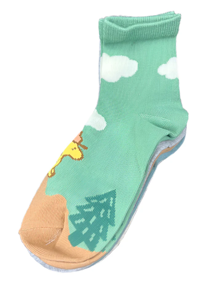Peanuts Snoopy Camp Quarter Crew Socks 5-Pack - Image 2