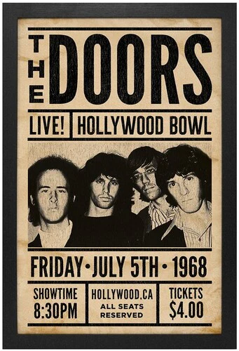 The Doors - Live! Hollywood Bowl - 11x17 Framed Print With Gel-Coat