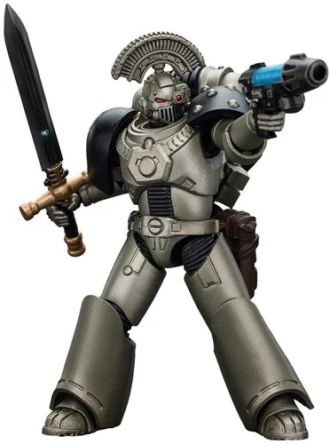 Warhammer 40K: The Horus Heresy - Iron Warriors: MKVI Tactical Sgt. with Power Sword & Plasma Pistol 1/18 Action Figure