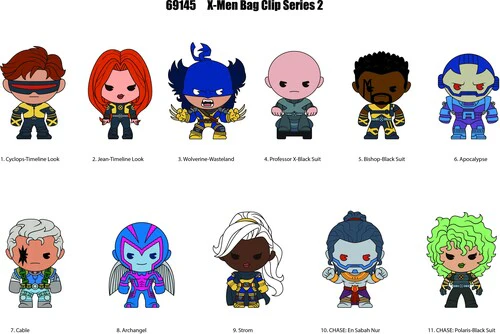 X-men '97 Series 2 3D Foam Bag Clip 24pc Blind Bag PDQ
